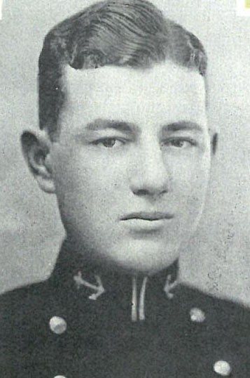 Photo of John Bailey copied from page 303 of the 1927 edition of the U.S. Naval Academy yearbook 'Lucky Bag'.