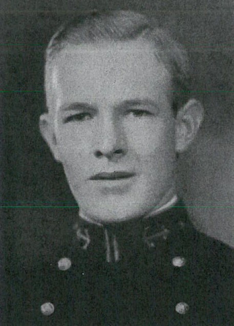 Photo of Commander Harold E. Baker copied from page 142 of the 1922 edition of the U.S. Naval Academy yearbook 'Lucky Bag'.