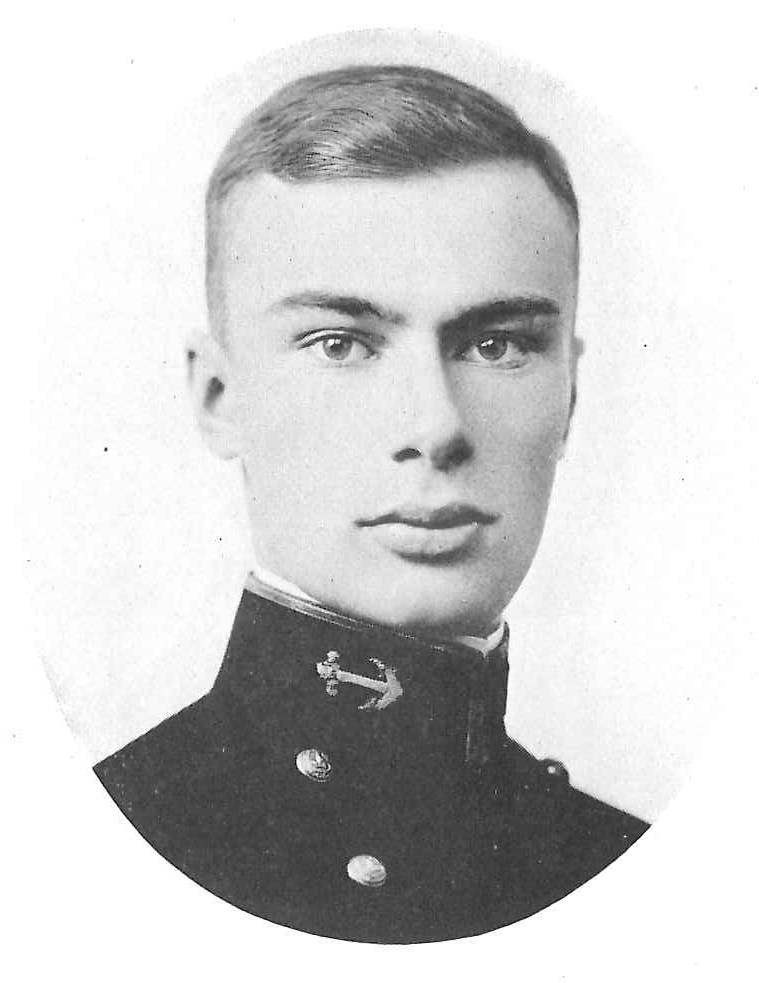 Photo of Harry W. Baltazzi copied from page 158 of the 1922 edition of the U.S. Naval Academy yearbook 'Lucky Bag'.