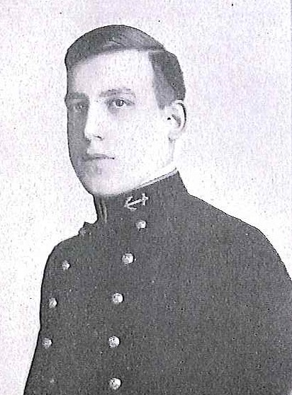 Photo of Vice Admiral Daniel E. Barbey copied from page 50 of the 1912 edition of the U.S. Naval Academy yearbook 'Lucky Bag'
