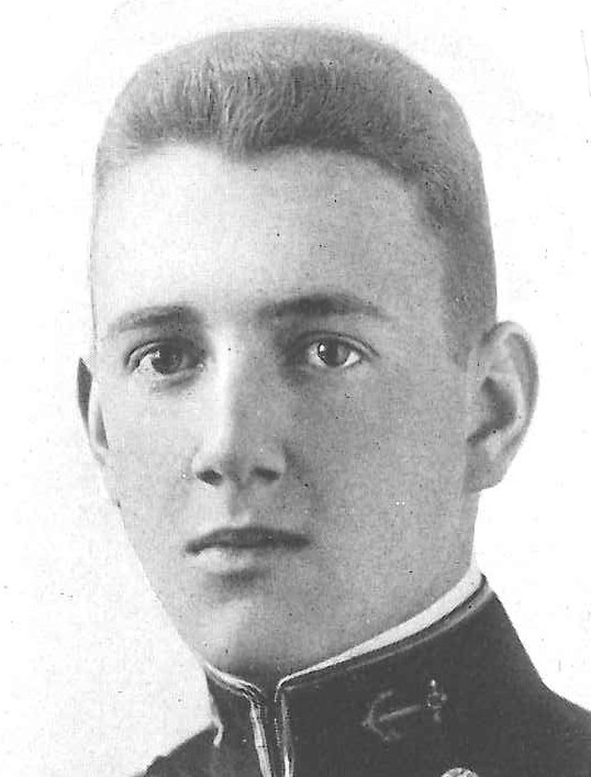Photo of Rear Admiral Victor C. Barringer, Jr. copied from page 189 of the 1918 edition of the U.S. Naval Academy yearbook 'Lucky Bag'