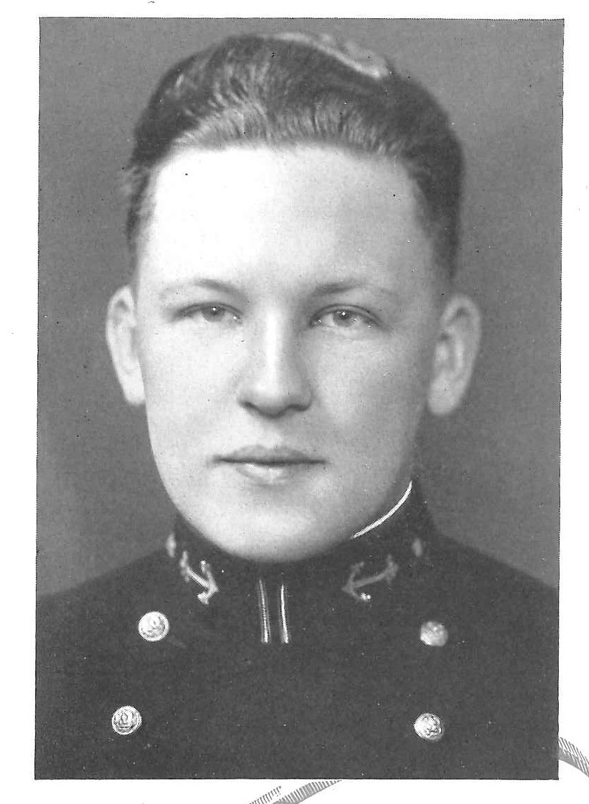 Photo of Captain John A. Bartol copied from the 1938 edition of the U.S. Naval Academy yearbook 'Lucky Bag'