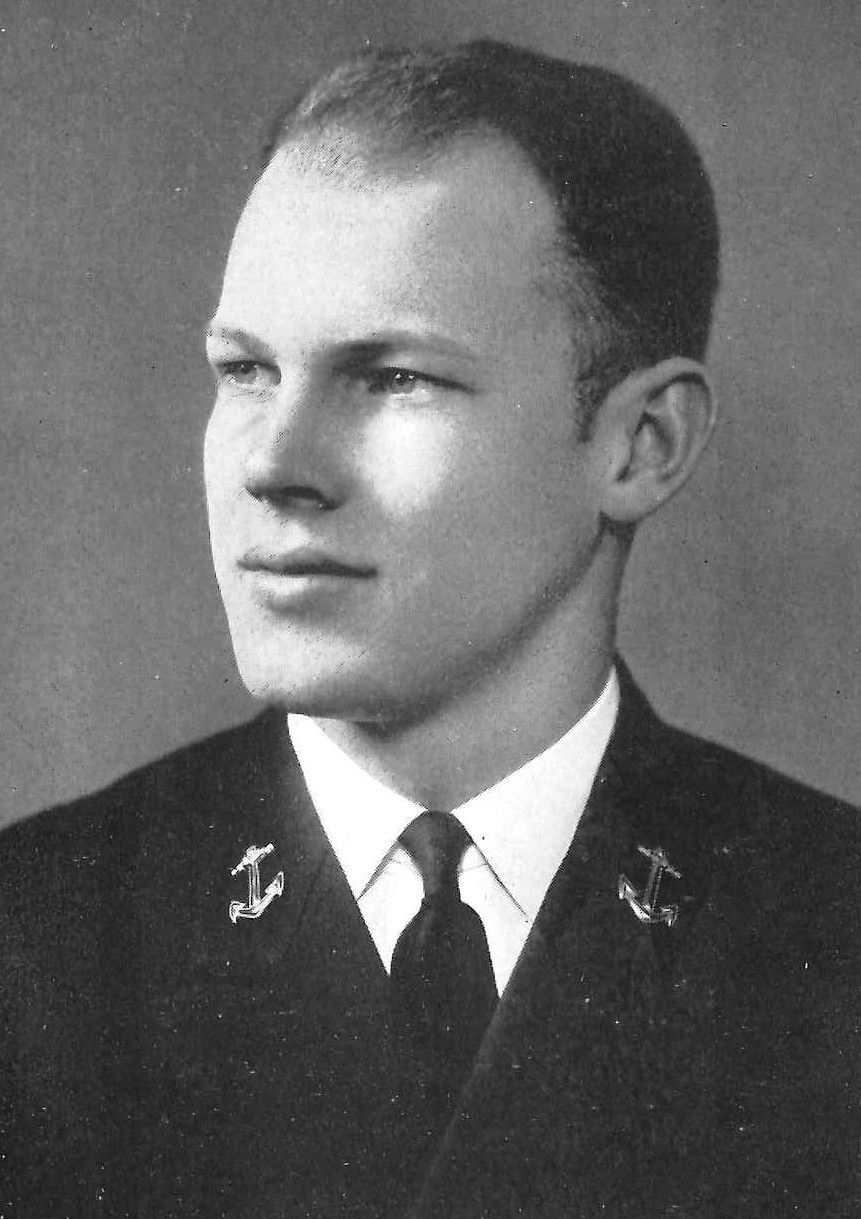 Photo of Captain Wilbur G. Barton copied from page 130 of the 1940 edition of the U.S. Naval Academy yearbook 'Lucky Bag'