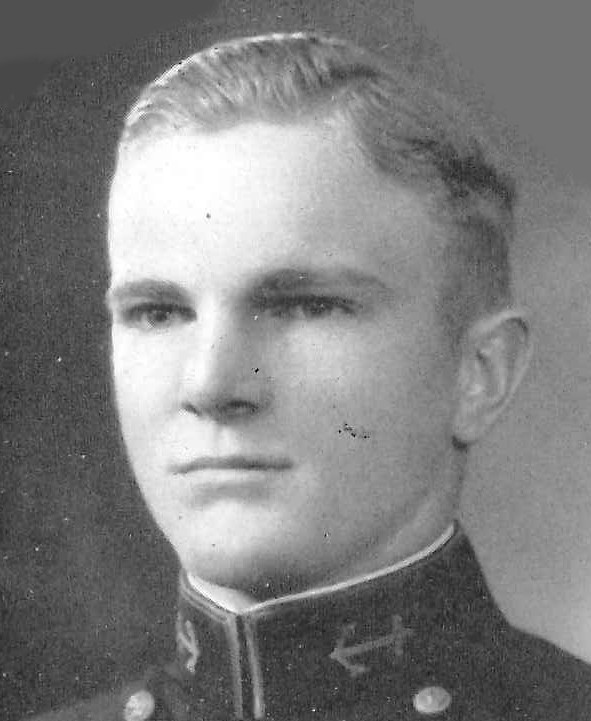 Photo of Raymond H. Bass copied from the 1931 edition of the U.S. Naval Academy yearbook 'Lucky Bag'