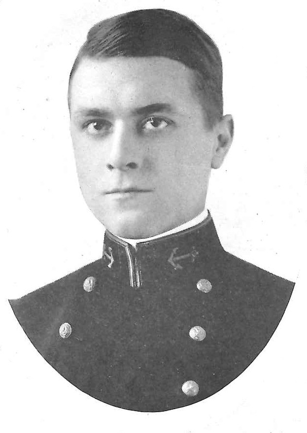 Photo of Melvin Hughes Bassett copied from page 48 of the 1920 edition of the U.S. Naval Academy yearbook 'Lucky Bag'