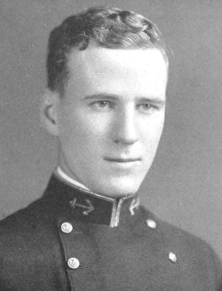 Photo of Edgar Hadley Batcheller copied from the 1930 edition of the U.S. Naval Academy yearbook 'Lucky Bag'