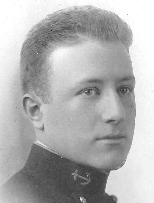 Photo of Richard Waller Bates copied from page 31 of the 1915 edition of the U.S. Naval Academy yearbook 'Lucky Bag'