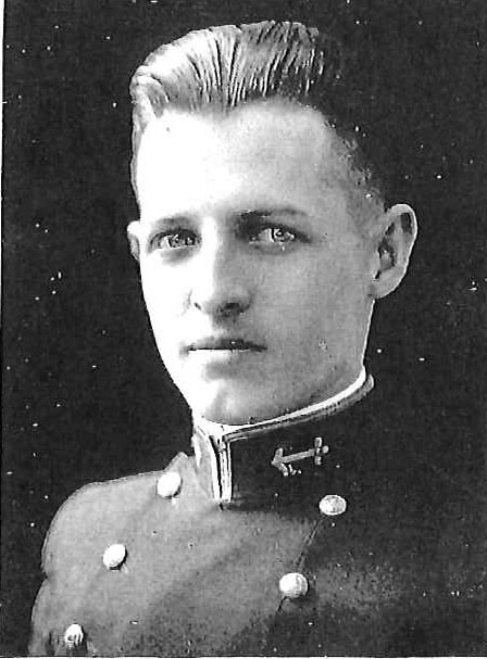 Photo of Captain Alvin L. Becker copied from page 289 of the 1922 edition of the U.S. Naval Academy yearbook 'Lucky Bag'.