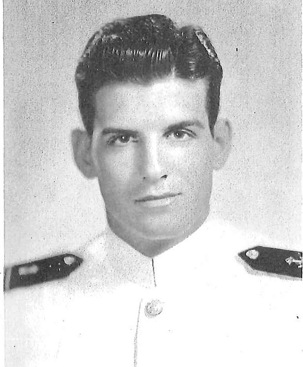 Photo of Rear Admiral Charles Becker copied from page 281 of the 1944 edition of the U.S. Naval Academy yearbook 'Lucky Bag'.