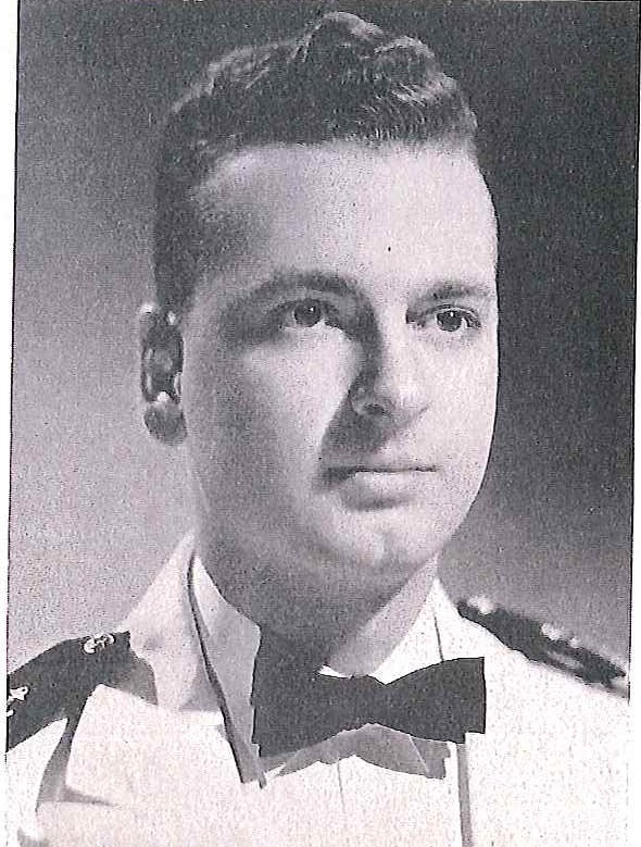 Photo of Captain John E. Bennett copied from page 315 of the 1941 edition of the U.S. Naval Academy yearbook 'Lucky Bag'.