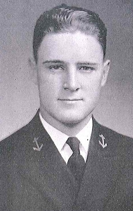 Photo of Captain James A. Bentley copied from page 197 of the 1935 edition of the U.S. Naval Academy yearbook 'Lucky Bag'.