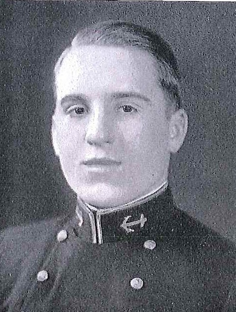 Photo of Captin James C. Bentley copied from page 201 of the 1934 edition of the U.S. Naval Academy yearbook 'Lucky Bag'.