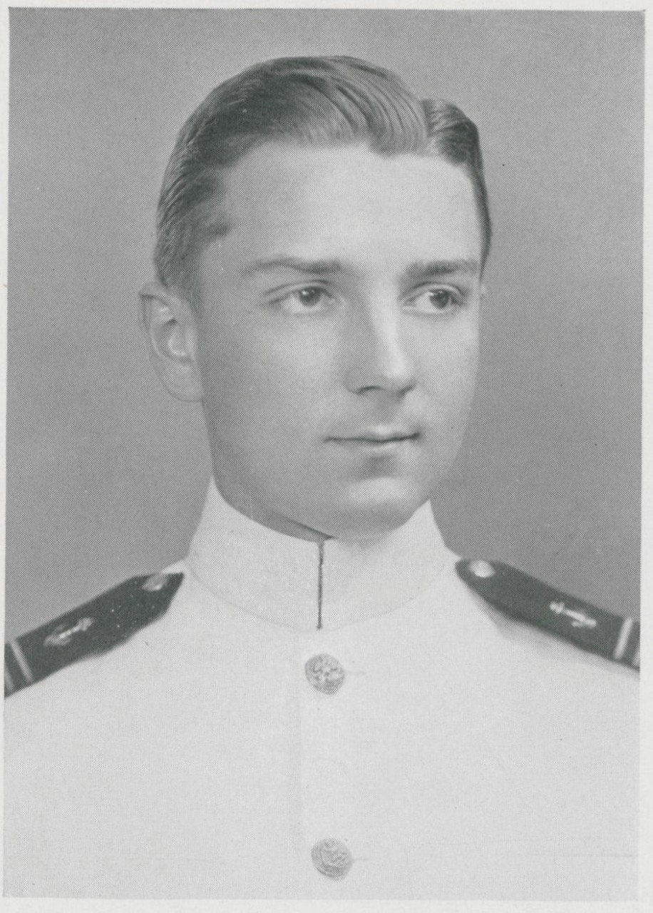 Jpeg photo of Max A. Berns, Jr. copied from page 180 of the 1939 edition of the U.S. Naval Academy yearbook 'Lucky Bag'