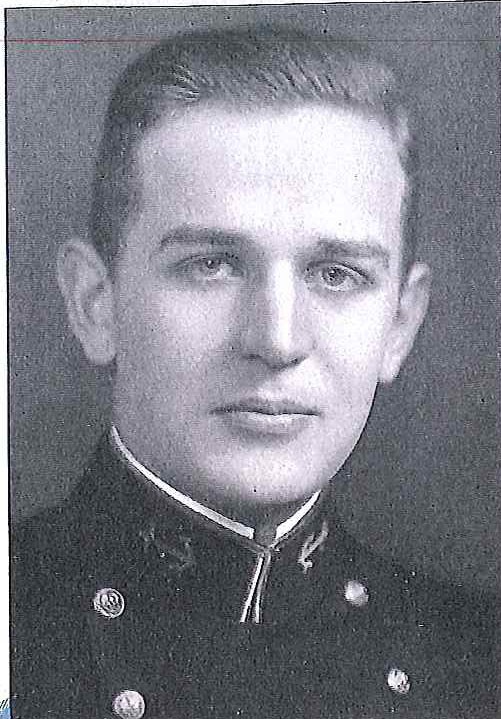 Photo of Lieutenant Howard Burton Berry, Jr. copied from page 230 of the 1938 edition of the U.S. Naval Academy yearbook 'Lucky Bag'.