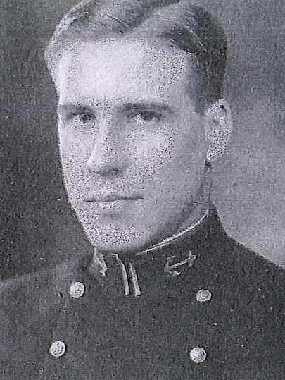 Photo of Commander Samuel Bertolet copied from page 164 of the 1933 edition of the U.S. Naval Academy yearbook 'Lucky Bag'.