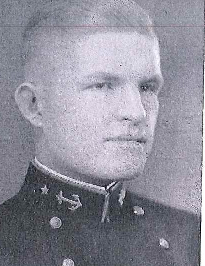 Photo of Captain James Stephen Bethea copied from page 231 of the 1933 edition of the U.S. Naval Academy yearbook 'Lucky Bag'.