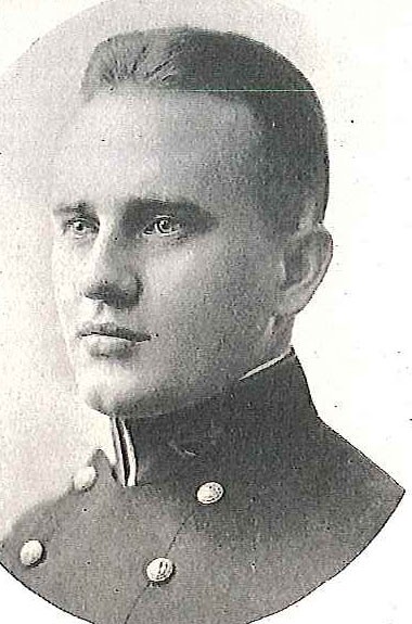Photo of Captain Harold A. Carlisle copied from page 427 of the 1921 edition of the U.S. Naval Academy yearbook 'Lucky Bag'.