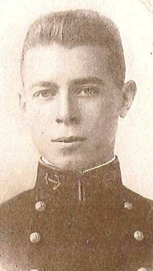 Photo of Lieutenant Commander Donald M. Carpenter copied from page 104 of the 1916 edition of the U.S. Naval Academy yearbook 'Lucky Bag'.