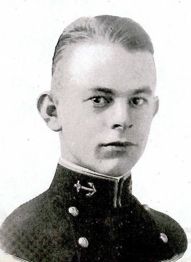 Photo of Rear Admiral Grayson B. Carter copied from page 51 of the 1919 edition of the U.S. Naval Academy yearbook 'Lucky Bag'.