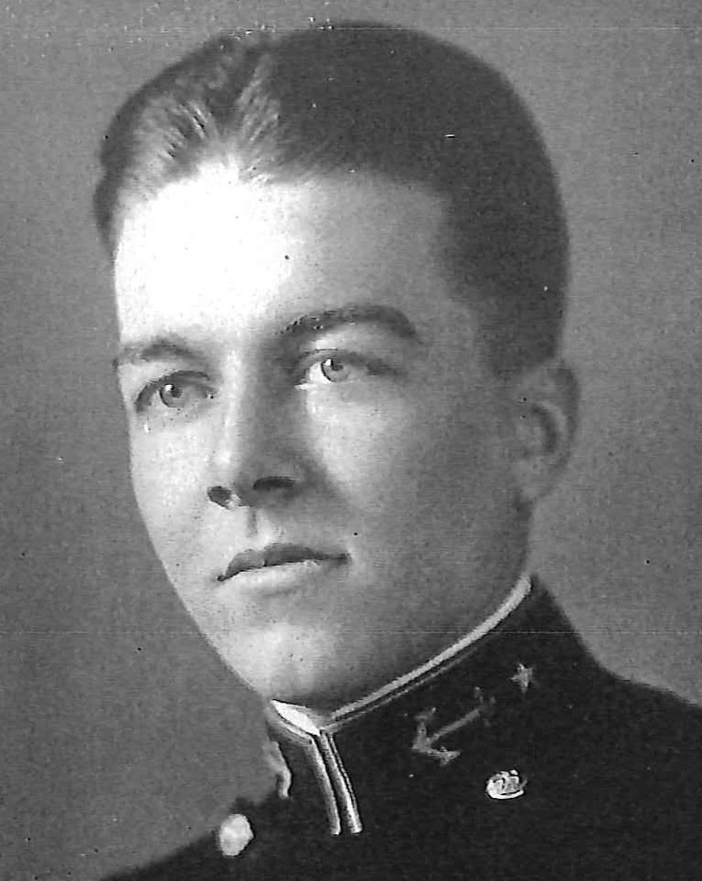 Photo of Captain Frederic A. Chenault copied from page 177 of the 1936 edition of the U.S. Naval Academy yearbook 'Lucky Bag'.