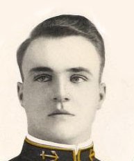 Photo of Calvin Hayes Cobb copied from the 1911 edition of the U.S. Naval Academy yearbook 'Lucky Bag'