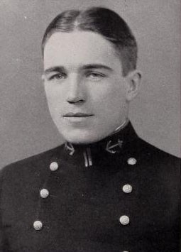 Photo of Harry Nelson Coffin copied from the 1929 edition of the U.S. Naval Academy yearbook 'Lucky Bag'