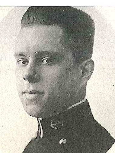 Photo of Captain Thomas M. Dell, Jr. copied from page 459 of the 1921 edition of the U.S. Naval Academy yearbook 'Lucky Bag'.