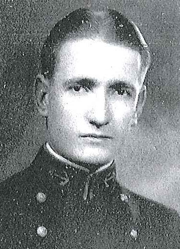 Photo of Rear Admiral Jefferson R. Dennis copied from page 78 of the 1930 edition of the U.S. Naval Academy yearbook 'Lucky Bag'.