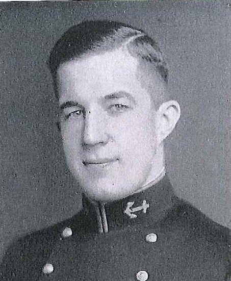 Photo of Captain William N. Deragon copied from page 157 of the 1934 edition of the U.S. Naval Academy yearbook 'Lucky Bag'.