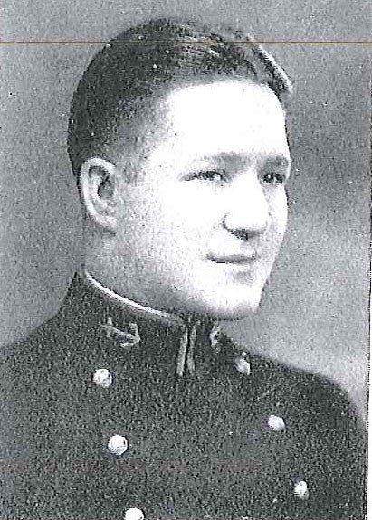 Photo of Captain John E. Edwards copied from page 255 of the 1930 edition of the U.S. Naval Academy yearbook 'Lucky Bag'.