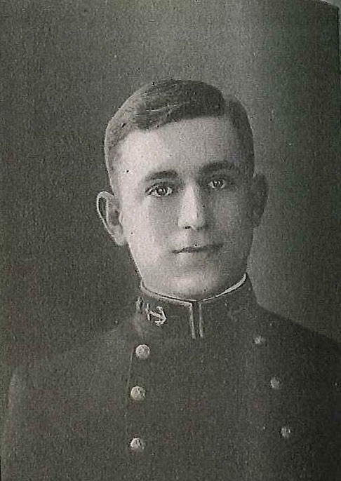 Photo of Rear Admiral Edward Ellsberg copied from page 200 of the 1914 edition of the U.S. Naval Academy yearbook 'Lucky Bag'.