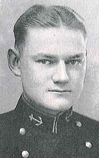 Photo of Captain John L. Ewing copied from page 361 of the 1927 edition of the U.S. Naval Academy yearbook 'Lucky Bag'.