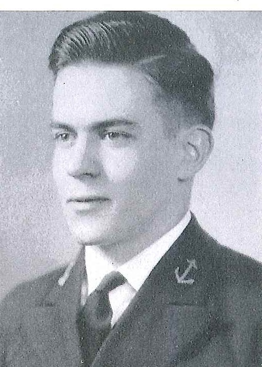 Photo of Captain Leonard E. Ewoldt copied from page 106 of the 1937 edition of the U.S. Naval Academy yearbook 'Lucky Bag'.