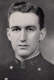 Photo of Carl Franklin Faires, Jr. copied from the 1932 edition of the U.S. Naval Academy yearbook 'Lucky Bag'