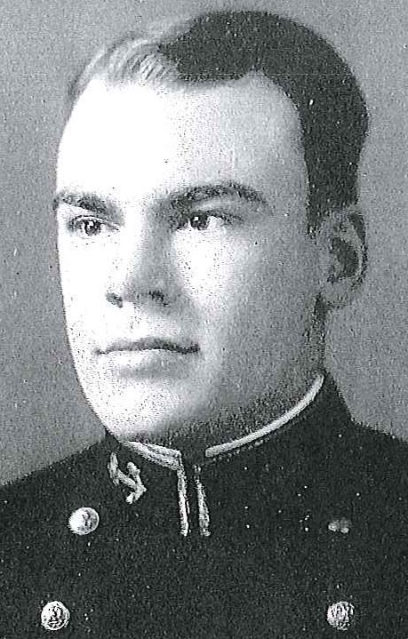 Photo of Commander Carl M. Fellows copied from page 185 of the 1936 edition of the U.S. Naval Academy yearbook 'Lucky Bag'.