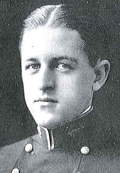 Photo of Captain Andrew M.R. Fitzsimmons copied from the 1922 edition of the U.S. Naval Academy yearbook 'Lucky Bag'.
