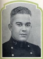 Midshipman Edmund E. Garcia, USN. Halftone reproduction of a photograph, scanned from the official publication, The Lucky Bag 1927.