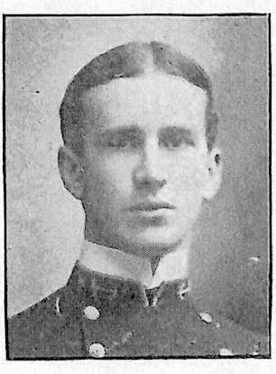 Photo of Fleet Admiral Ernest J. King copied from page 35 of the 1901 edition of the U.S. Naval Academy yearbook 'Lucky Bag'.