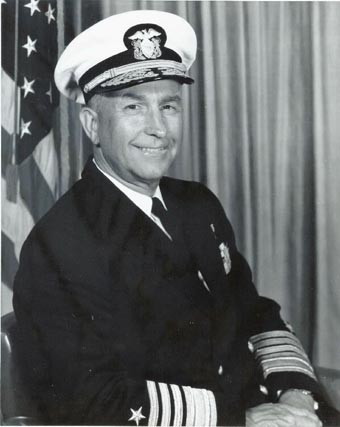 Admiral Thomas H. Moorer, USN - photographed circa the mid 1960s, while he was serving as Supreme Allied Commander, Atlantic. Naval Historical Center, Photographic Section, #NH104887.