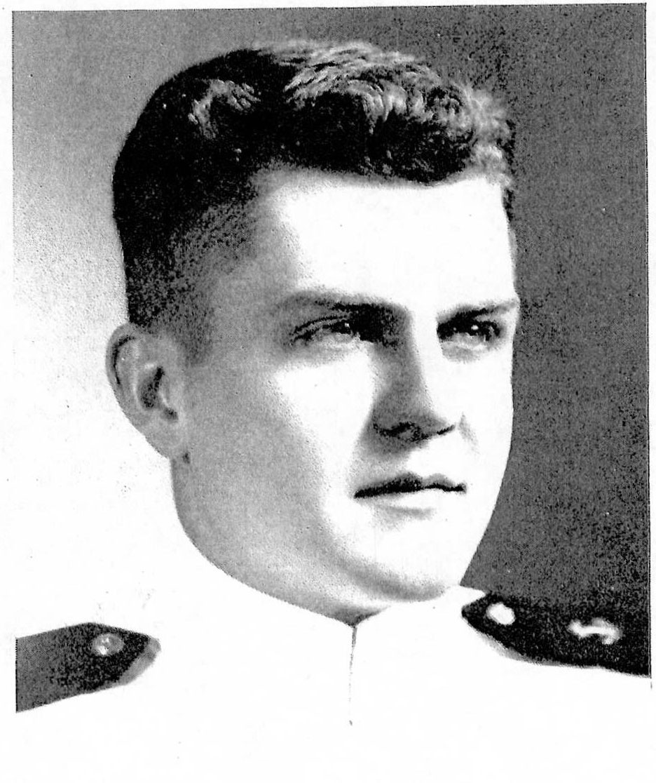 Photo of Rear Admiral James B. Stockdale copied from page 278 of the 1947 edition of the U.S. Naval Academy yearbook 'Lucky Bag'.