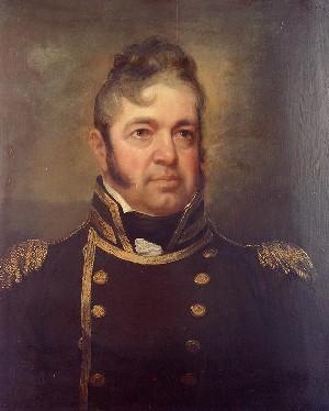 Commodore William Bainbridge, USN (1774-1833). Oil on wood, 30" by 21", by John Wesley Jarvis (1780-1840). Painted circa 1814.Painting in the U.S. Naval Academy Museum Collection. Transferred from the U.S. Naval Lyceum, 1892. Official U.S. Navy P...