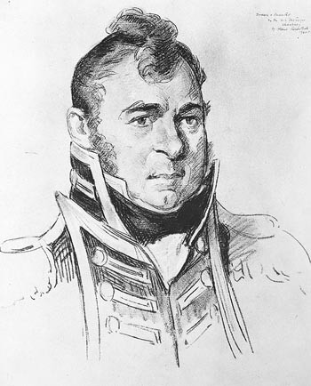 Drawing of Commodore Isaac Chauncey, USN., by Albert Rosenthal.