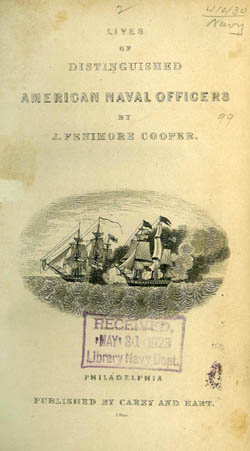 Plate from Lives of Distinguished American Naval Officers by J. Fenimore Cooper, 1846.