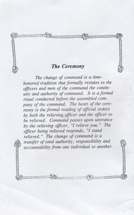 Page describing ceremony.