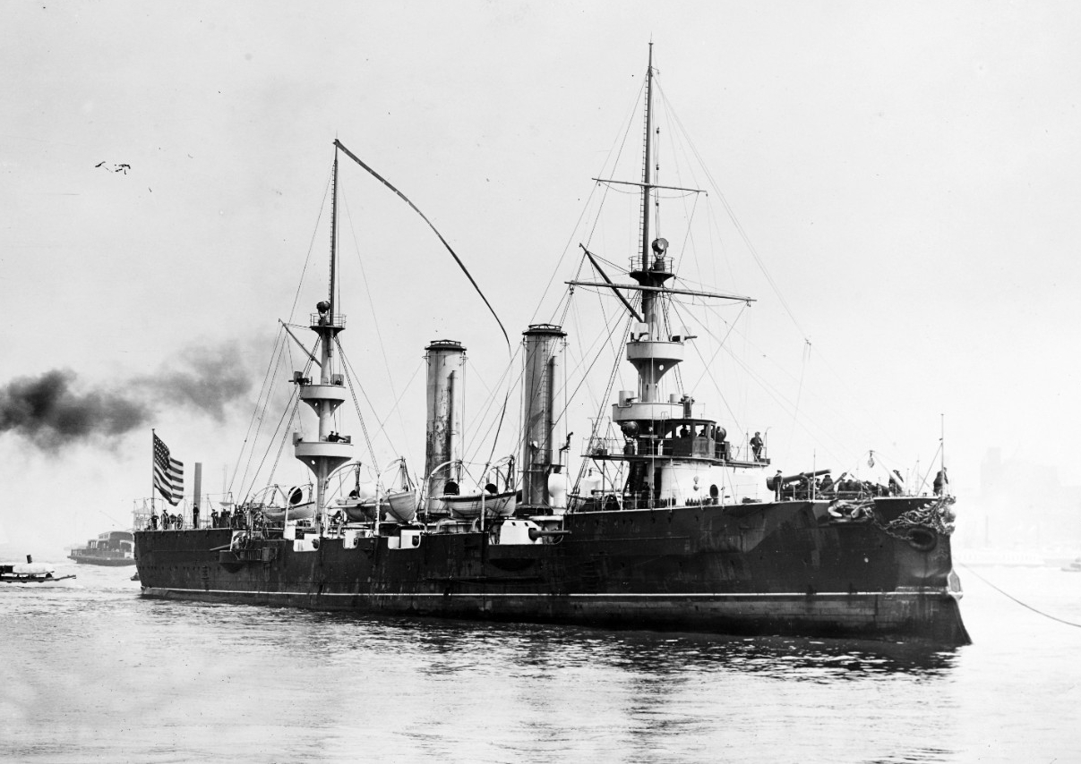 A photo of the U.S.S. New Orleans.