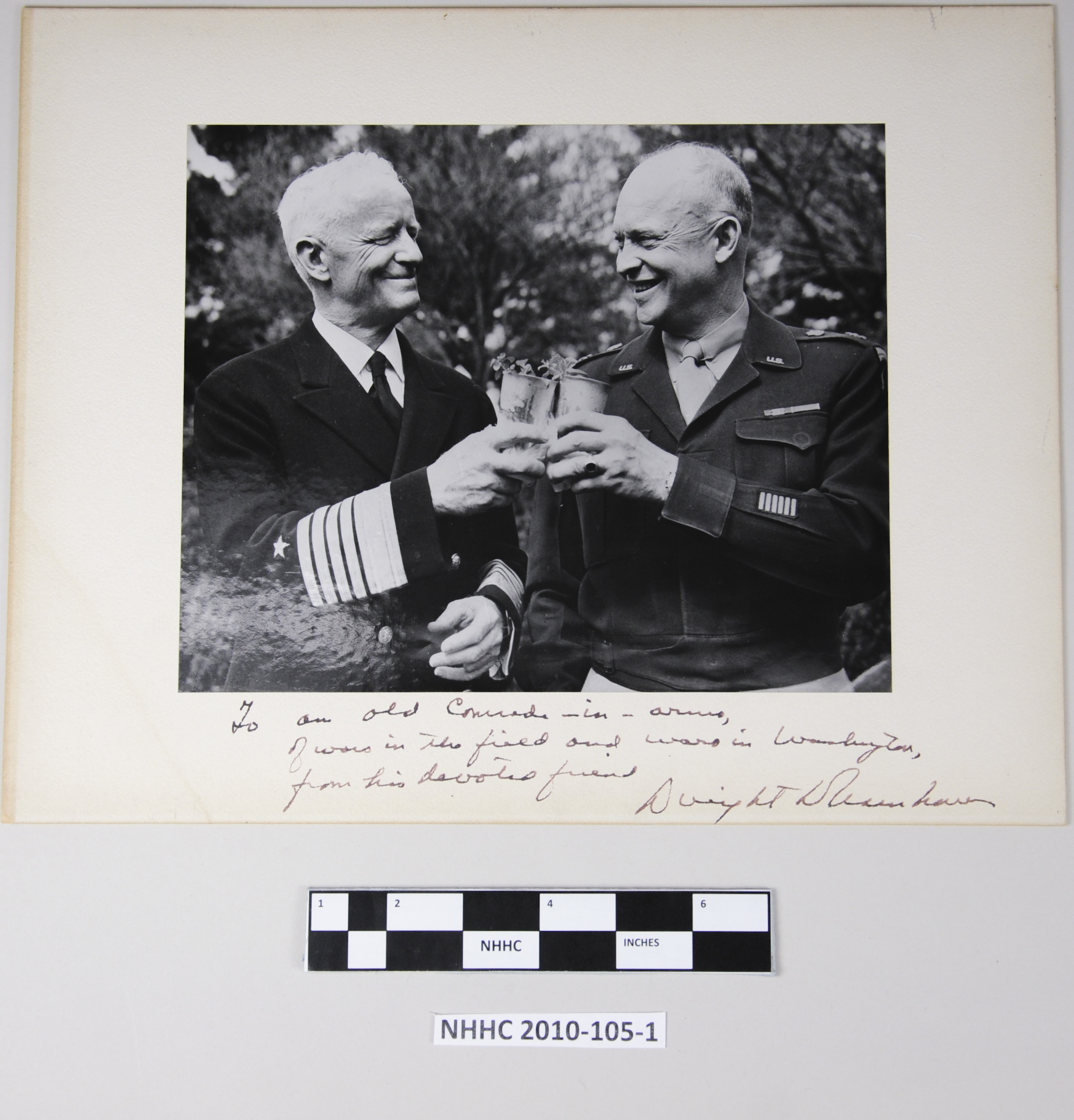 Eisenhower And Nimitz Photo Signed