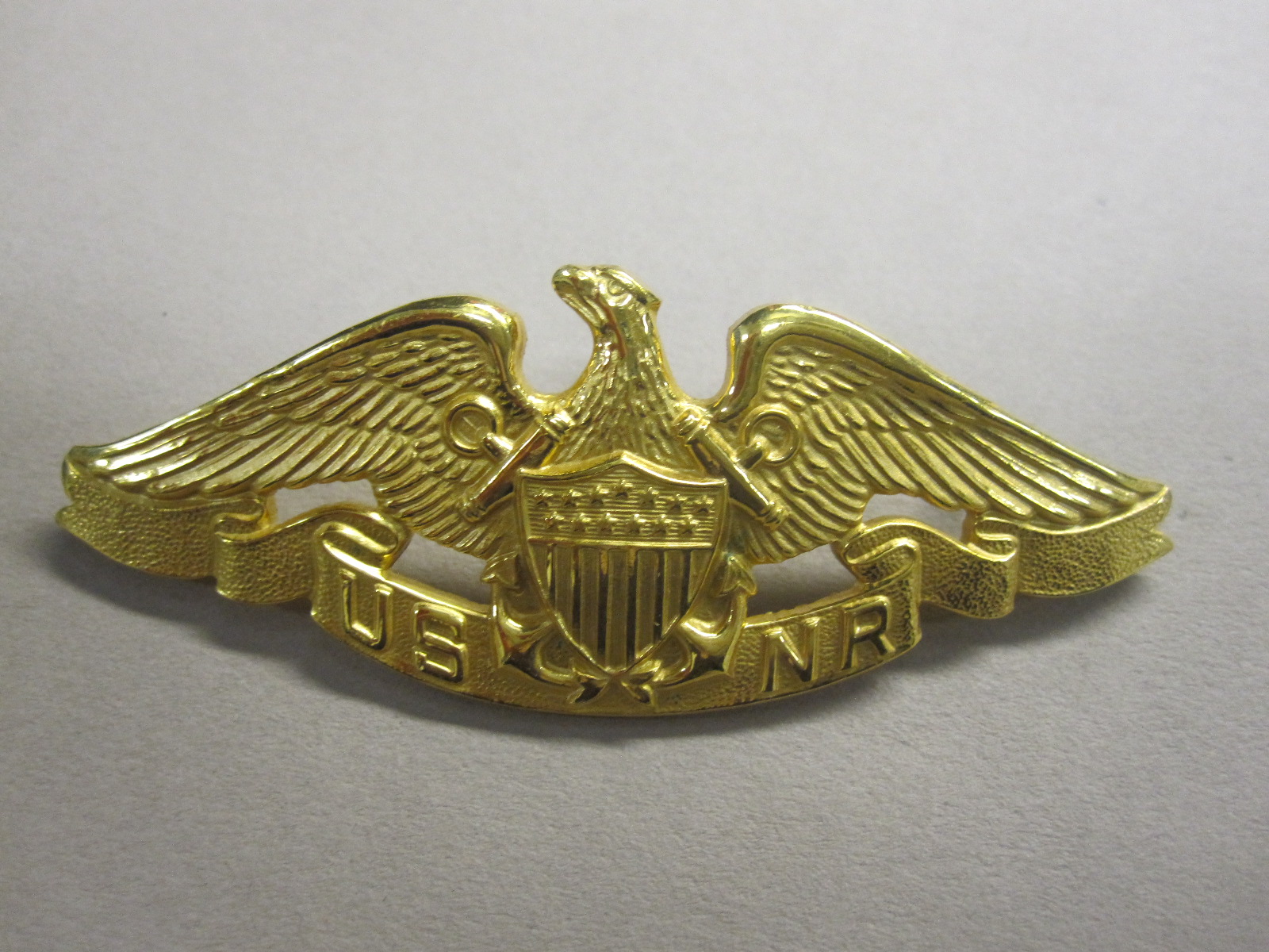 Naval Logo Insignia Gold Wings Shaped Navy Reserve Merchant Marine Sticker 