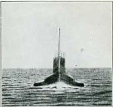 German submarine on the surface