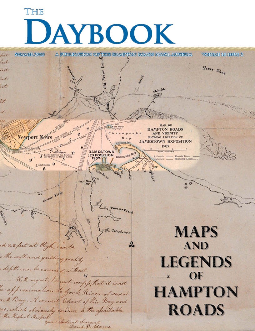 Volume 18 Issue 2 The Daybook cover; Maps and Legends of Hampton Roads
