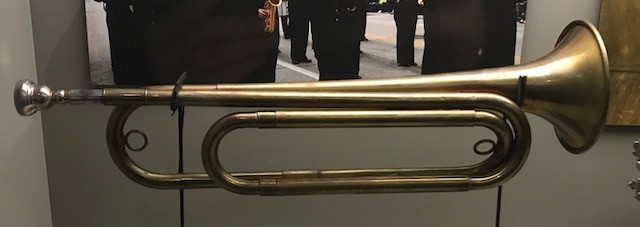 Photo of a 1940s Navy bugle